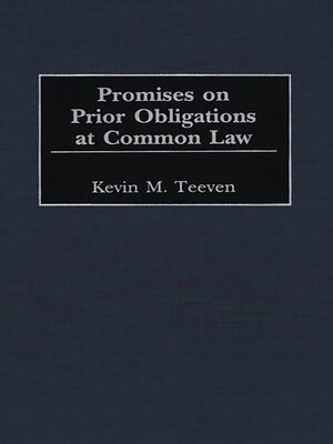 cover image of Promises on Prior Obligations at Common Law